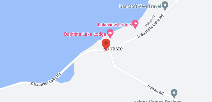 map of 1588 SOUTH BAPTISTE LAKE ROAD